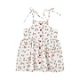 Piupiuchick | short dress | ecru w/ red flowers allover