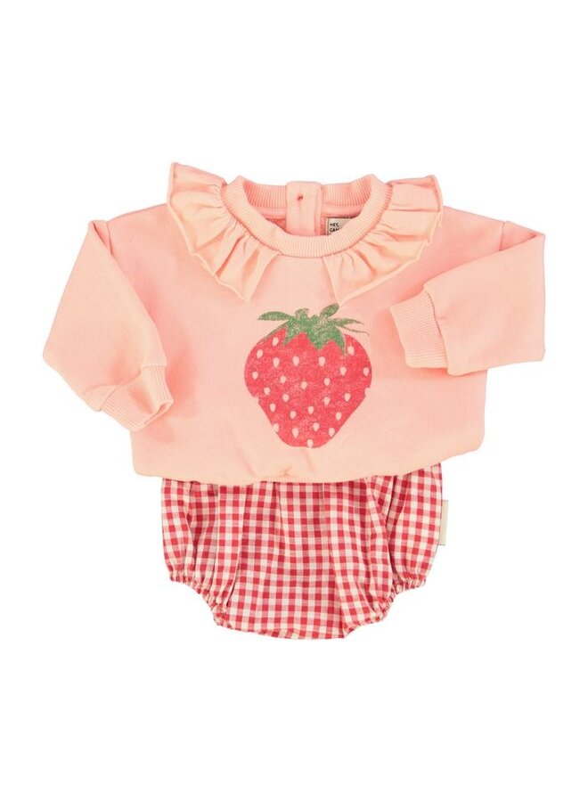Piupiuchick | baby bloomers | red & ecru checkered