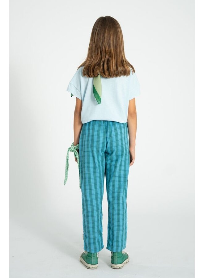 Piupiuchick | unisex trousers | blue & green checkered