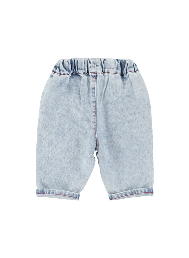 Piupiuchick | baby trousers | blue light denim