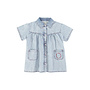 Piupiuchick | short dress | blue light denim