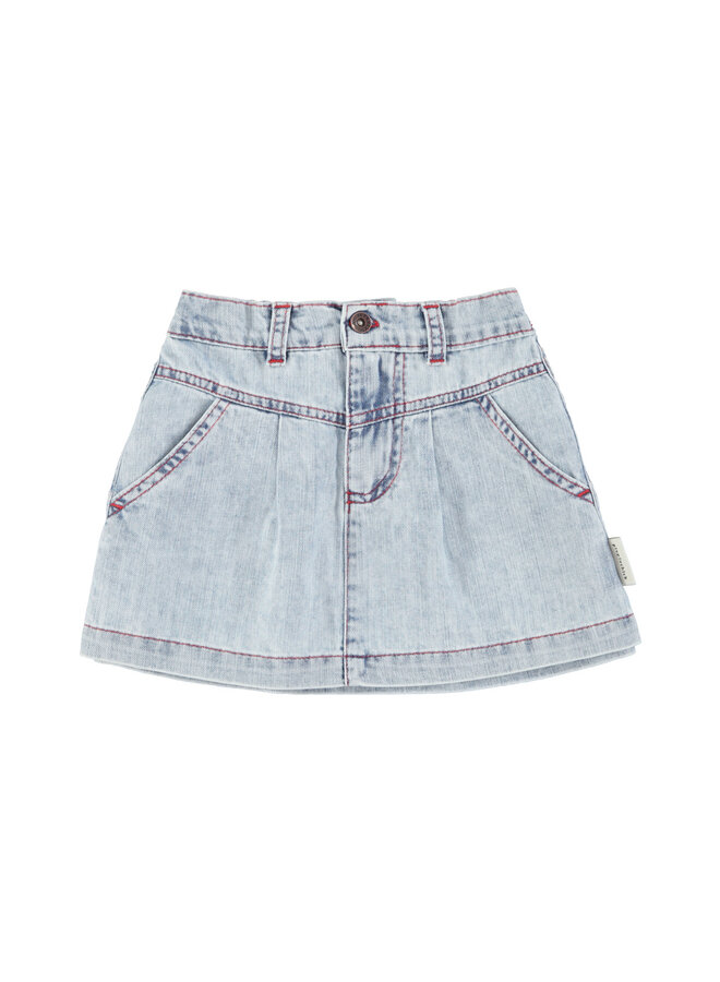 Piupiuchick | short skirt | blue light denim
