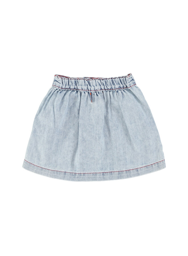 Piupiuchick | short skirt | blue light denim