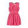 Piupiuchick | short dress w/ collar |pink w/ black hearts allover