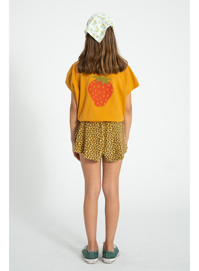 Piupiuchick | shorts | mustard animal print