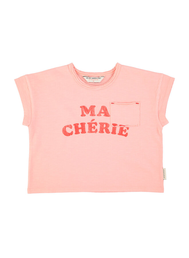 Piupiuchick | t'shirt | light pink w/ "ma chérie" print