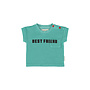 Piupiuchick | baby t'shirt | turquoise w/ "best friend" print