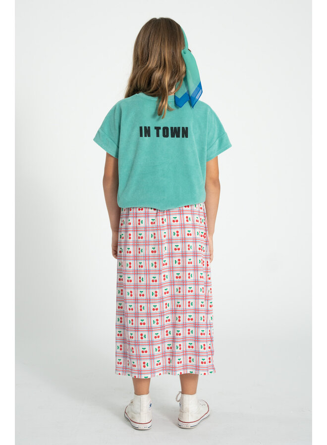 Piupiuchick | t'shirt | turquoise w/ "best friend" print