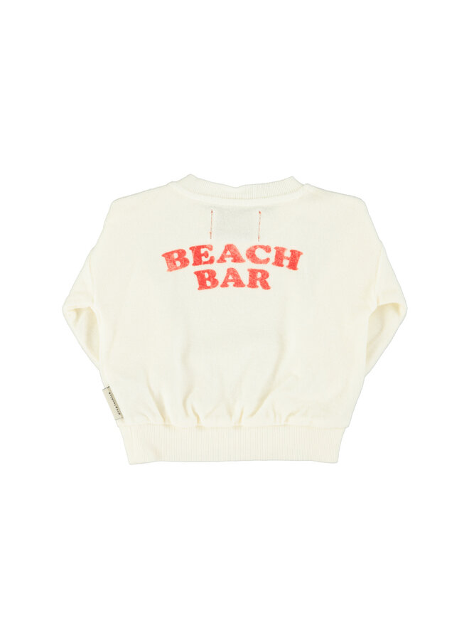 Piupiuchick | baby sweatshirt | ecru w/ ice cream print
