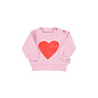 Piupiuchick | baby sweatshirt | lilac w/ red heart print