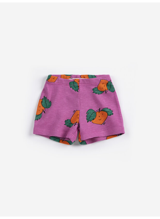 Bobo Choses | tangerine all over short leggings | fuchsia