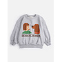 Bobo Choses | friends in a pickle sweatshirt | heather grey