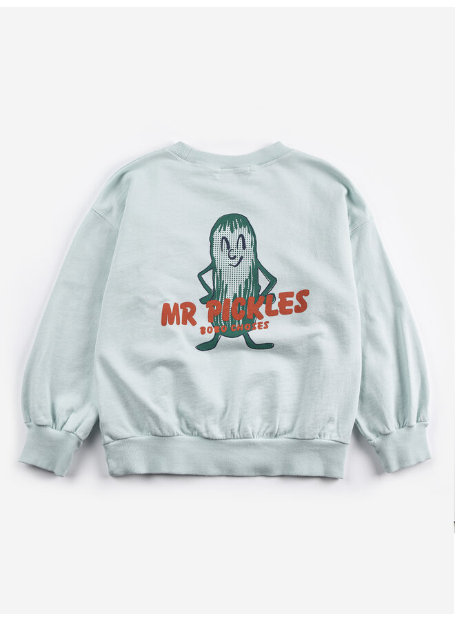 Bobo Choses | mr pickles sweatshirt | light blue