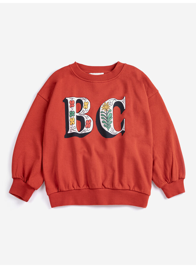 Bobo Choses | spring letters sweartshirt | red