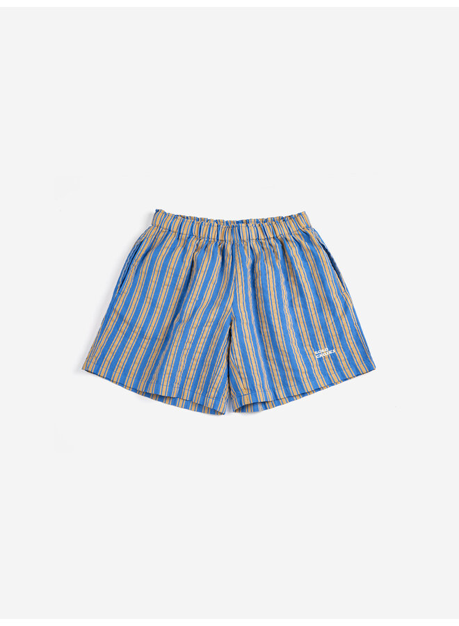 Bobo Choses | new hairline denim bermuda shorts | navy blue