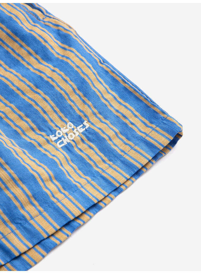 Bobo Choses | new hairline denim bermuda shorts | navy blue