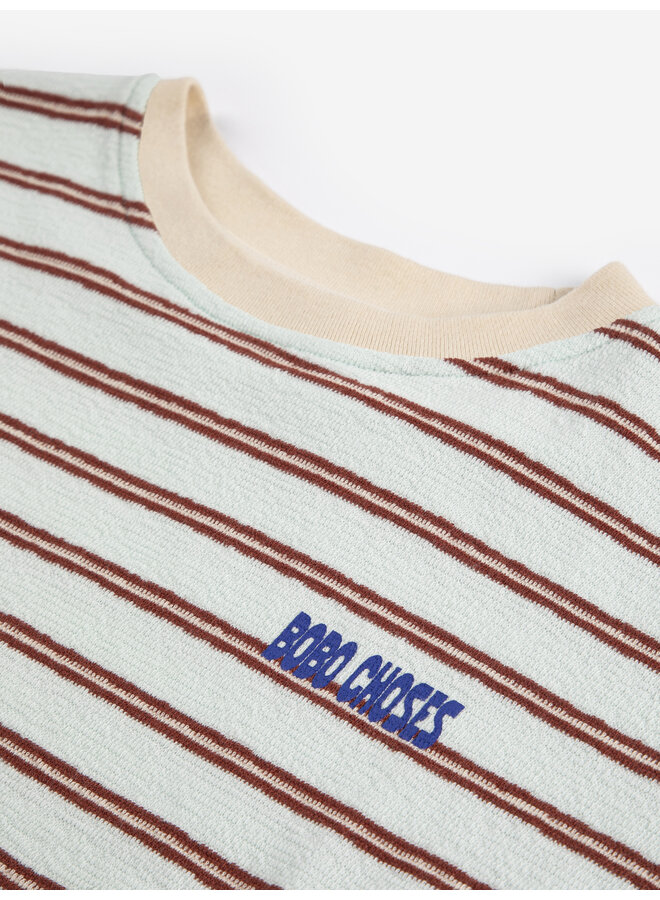 Bobo Choses | bobo choses stripes t-shirt | light blue