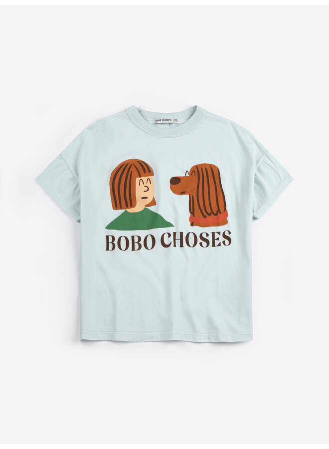 Bobo Choses | friends in a pickle t-shirt | light blue