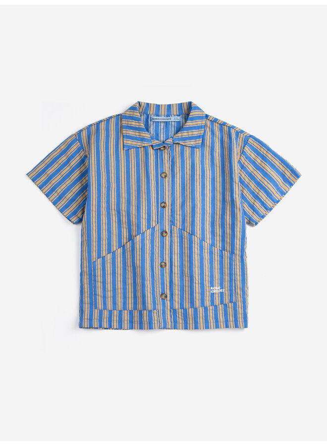 Bobo Choses | new hairline woven shirt | navy blue