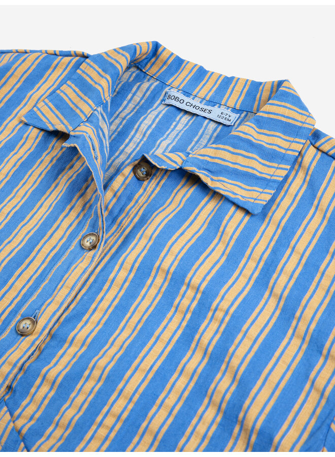 Bobo Choses | new hairline woven shirt | navy blue