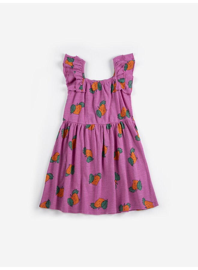 Bobo Choses | tangerine all over ruffled dress | purple