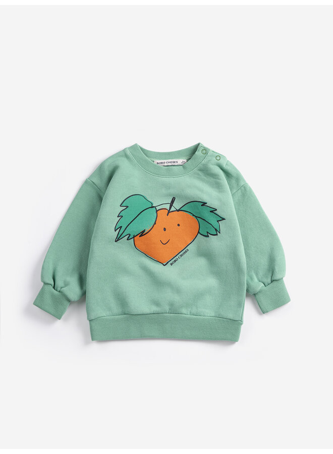 Bobo Choses | tangerine sweatshirt | green