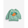 Bobo Choses | tangerine sweatshirt | green