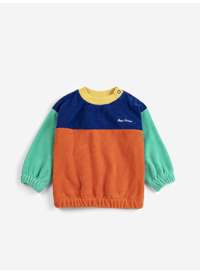 Bobo Choses |  bobo choses color block sweatshirt | multicolor