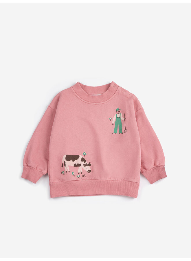 Bobo Choses | farm adventure sweatshirt | pink