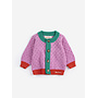 Bobo Choses | color block open work cardigan | multicolor