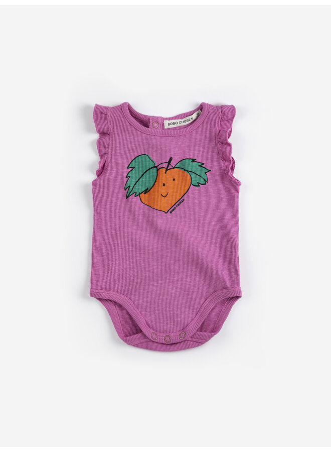 Bobo Choses | tangerine ruffled body | fuchsia