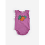 Bobo Choses | tangerine ruffled body | fuchsia