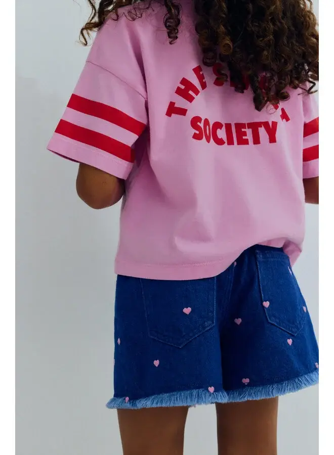 The New Society | canna t-shirt pink lavander