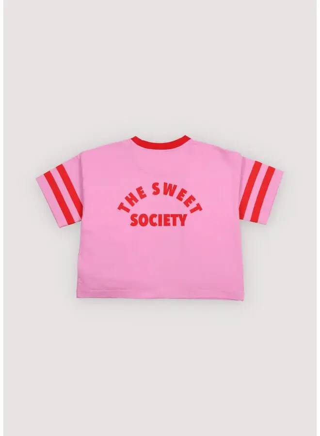 The New Society | canna t-shirt pink lavander