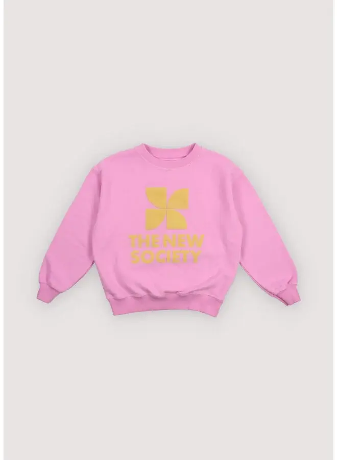 The New Society | tns logo sweatshirt pink lavander