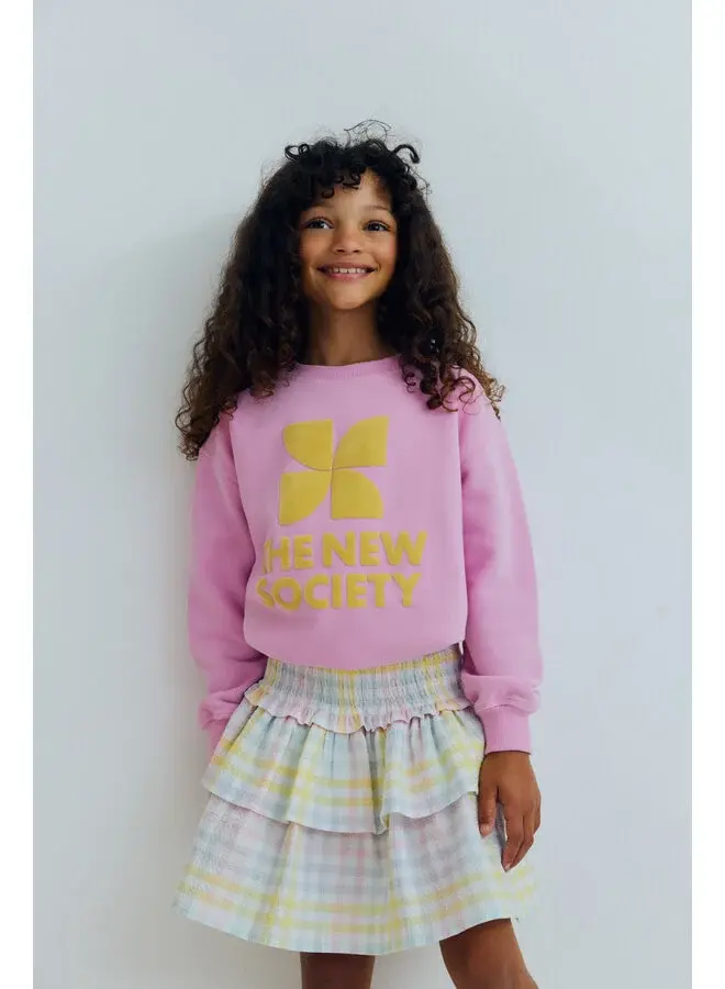 The New Society | tns logo sweatshirt pink lavander