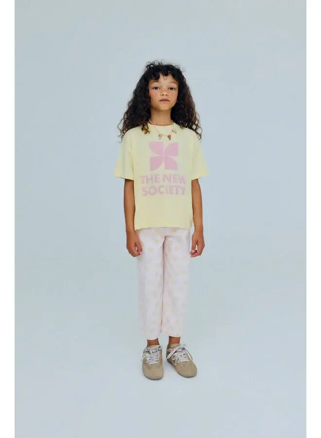 The New Society | tns logo t-shirt soft lemon