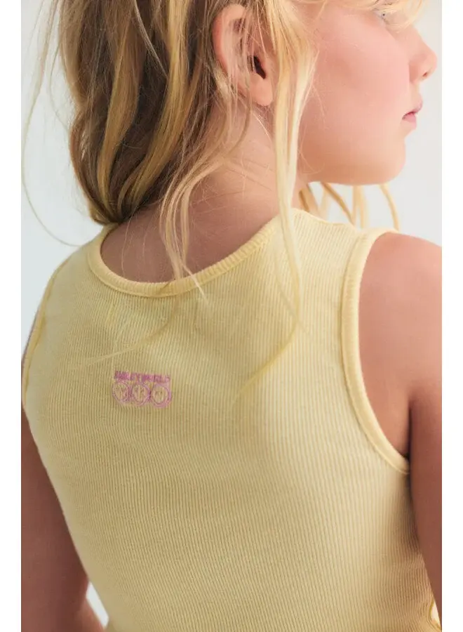 The New Society | smiley tee soft lemon