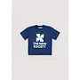 The New Society | tns logo t-shirt indigo denim