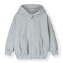 Gray Label | hooded cardigan w/ zip gots | grey melange