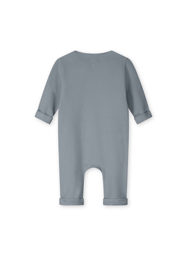 Gray Label | baby suit with snaps gots | stone grey