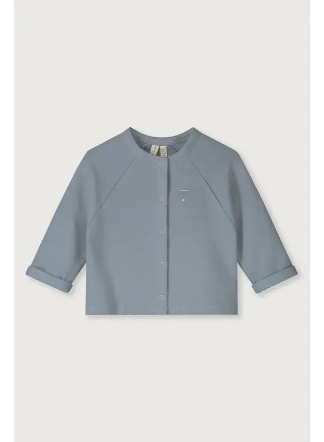Gray Label | baby raglan cardigan gots | stone grey
