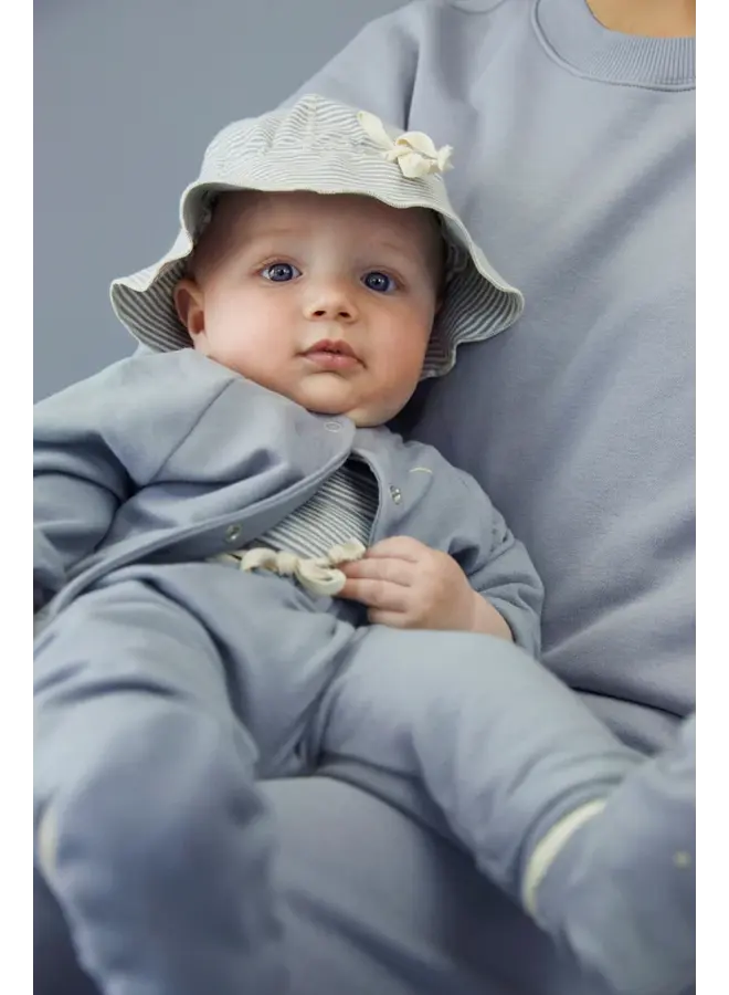 Gray Label | baby raglan cardigan gots | stone grey