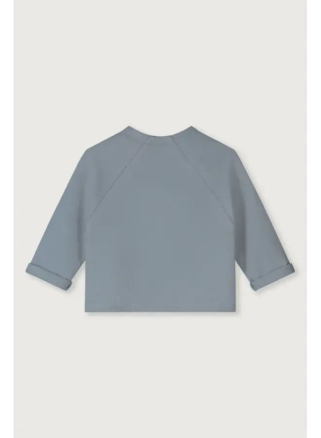 Gray Label | baby raglan cardigan gots | stone grey