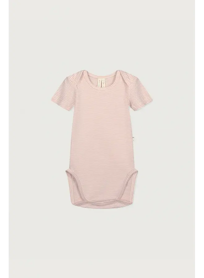 Gray Label | baby onesie gots | faded pink - cream