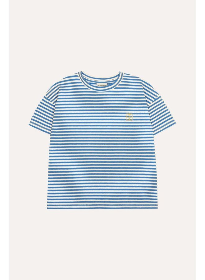 The Campamento | blue stripes oversized tshirt | blue