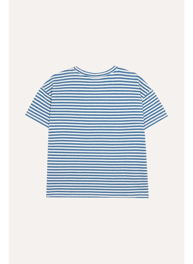 The Campamento | blue stripes oversized tshirt | blue