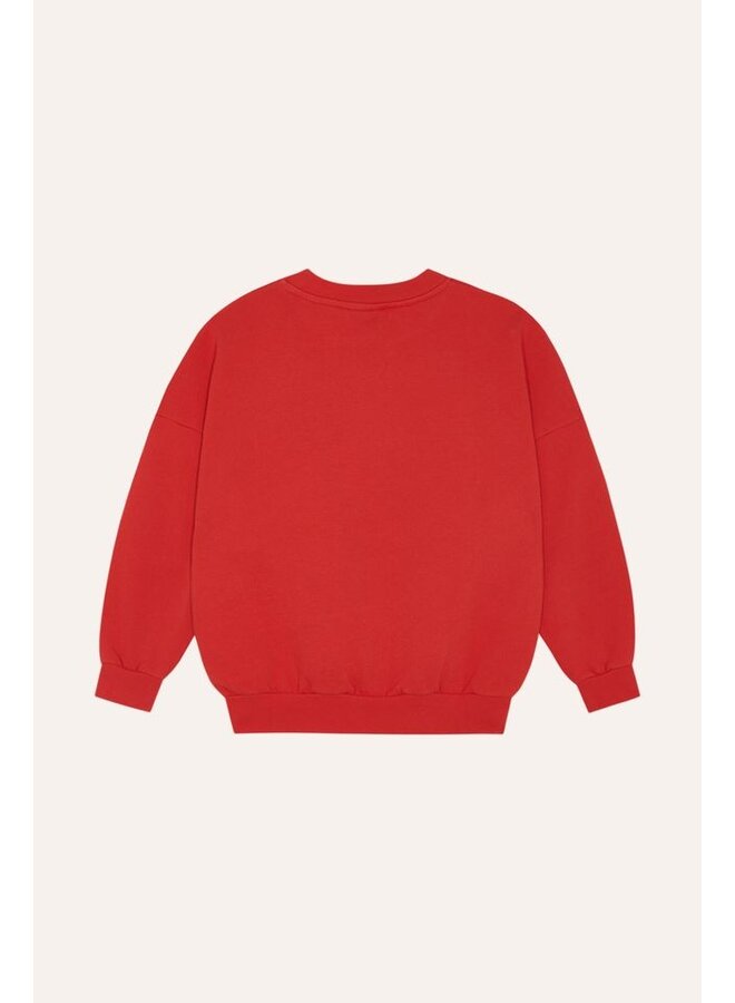 The Campamento | reading lion sweatshirt | red