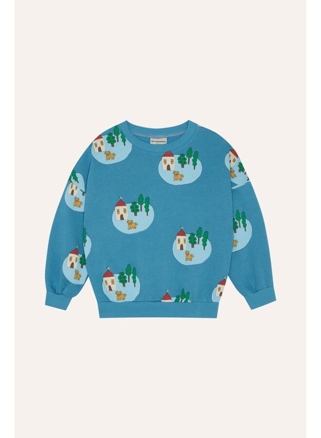 The Campamento | small village sweatshirt | blue