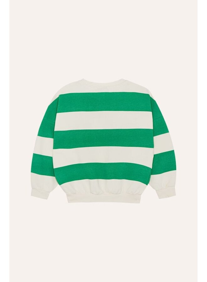 The Campamento | green stripes sweatshirt | green